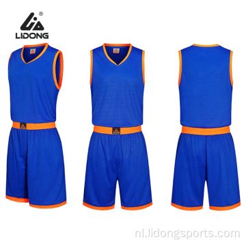 Cutom basketbal jersey goedkoop jeugdbasketbaluniform